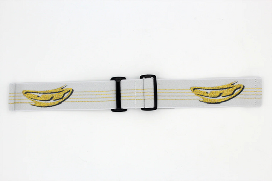 JT Paintball Spectra Proflex Woven Strap - LE White and Gold Banana Logo