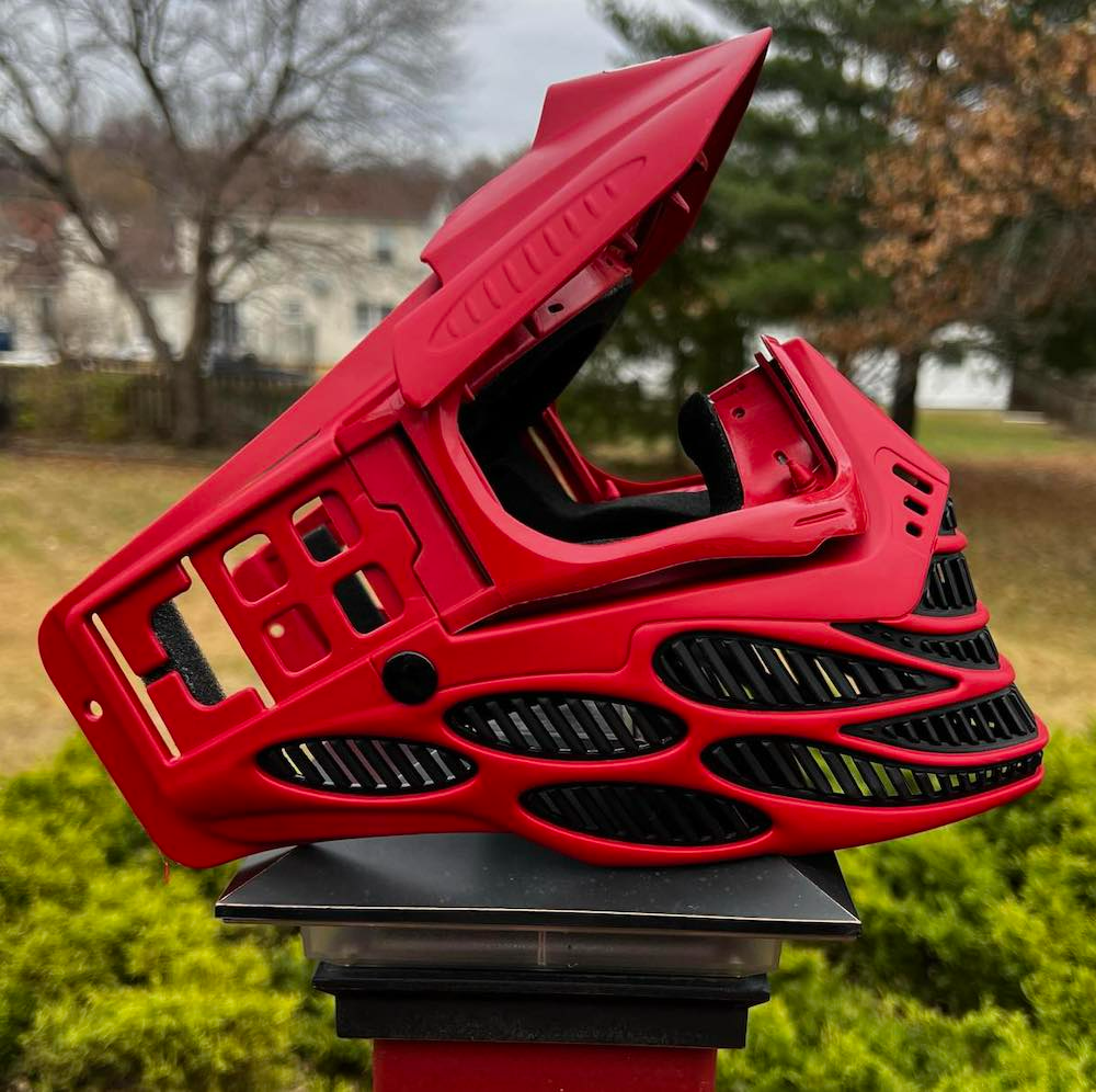 Facemask Reverse Blood Red JT Flex 8 (ecran et strap en option)