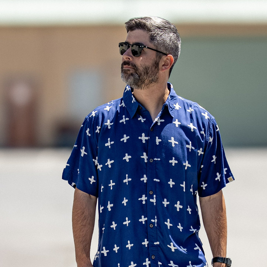 HORMESIS CHEMISE MANCHE COURTE CAPTAIN /BLEU