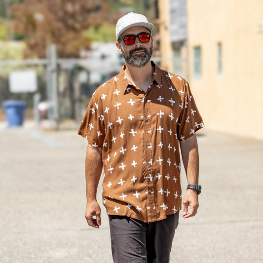 HORMESIS CHEMISE MANCHE COURTE CAPTAIN / MARRON