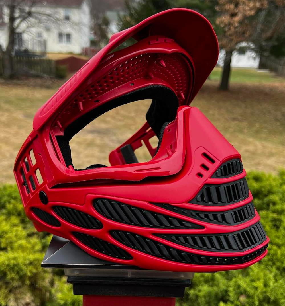 Facemask Reverse Blood Red JT Flex 8 (ecran et strap en option)