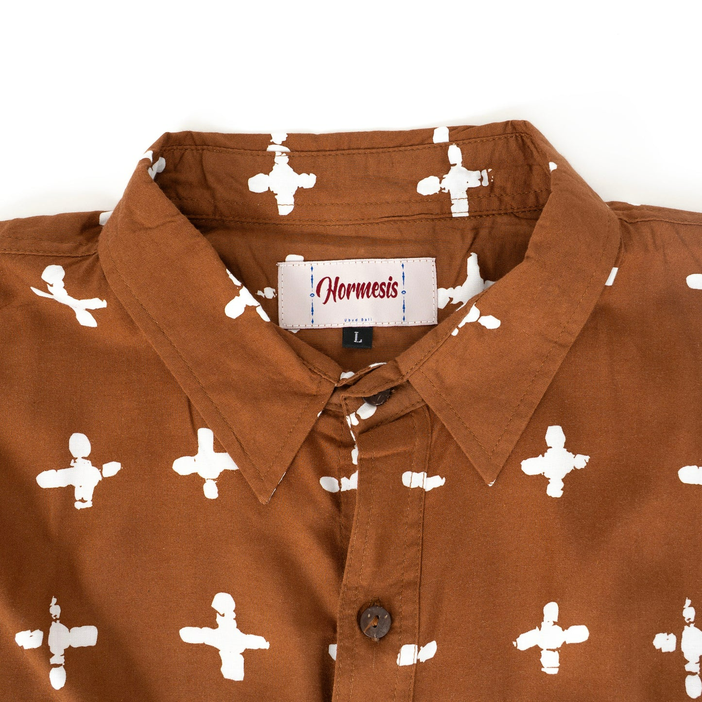 HORMESIS CHEMISE MANCHE COURTE CAPTAIN / MARRON
