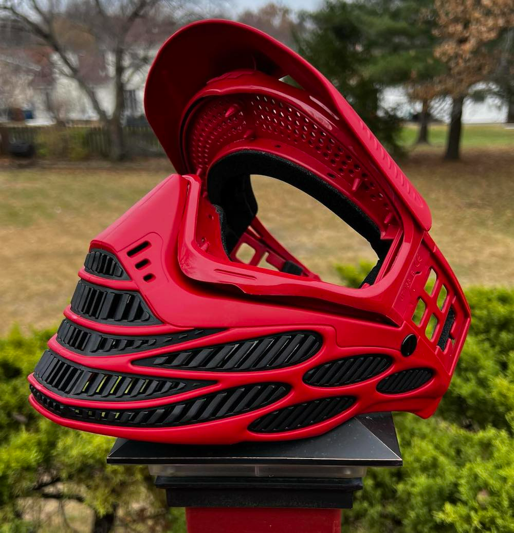 Facemask Reverse Blood Red JT Flex 8 (ecran et strap en option)
