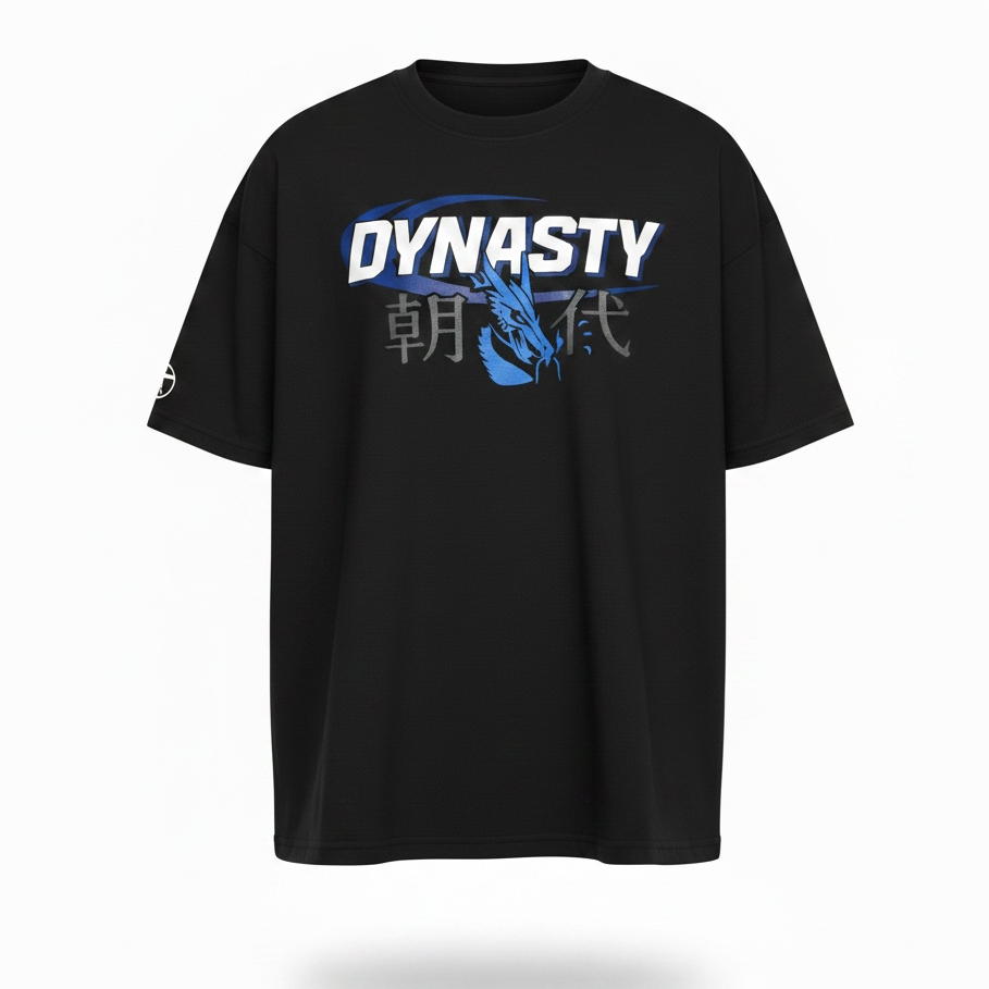 JT T SHIRT Venture Heavyweight Cotton - Dynasty - Black
