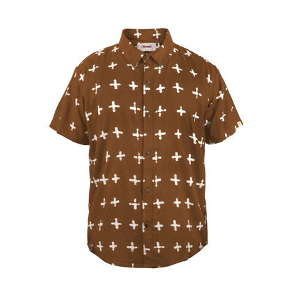 HORMESIS CHEMISE MANCHE COURTE CAPTAIN / MARRON