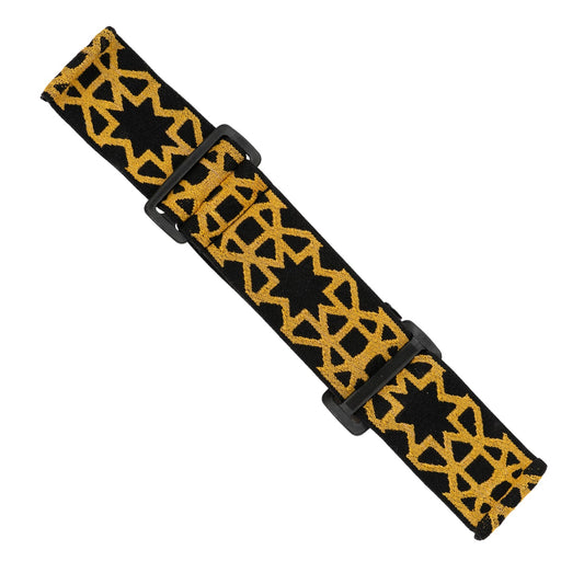 STRAP HORMESIS Black Woven (Gold Star)