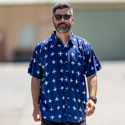 HORMESIS CHEMISE MANCHE COURTE CAPTAIN /BLEU