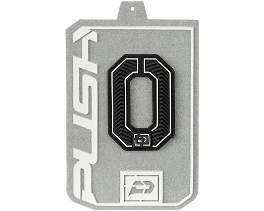Écusson PUSH numéroté à scratch - Noir - 0