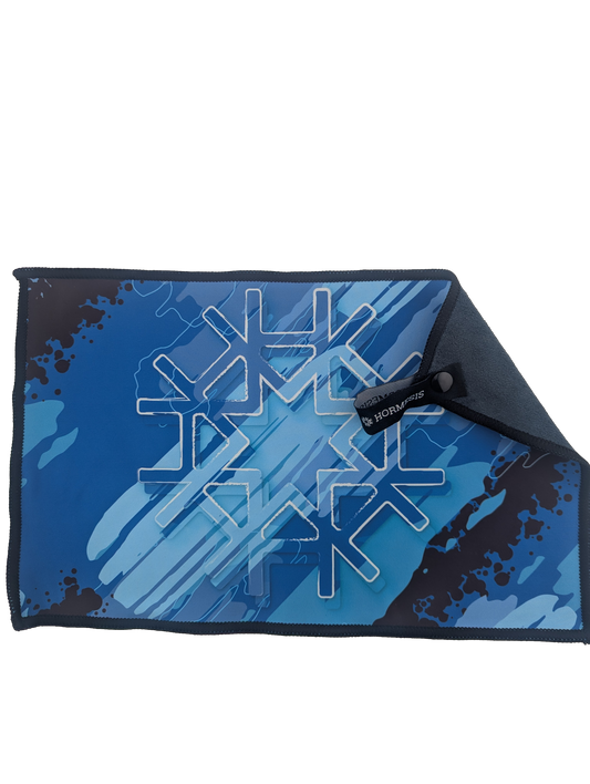 Microfibre Hormesis bleu big logo