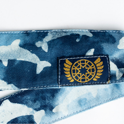 HORMESIS HEADBAND Blue Dolphins invisible (Heavy Canvas)