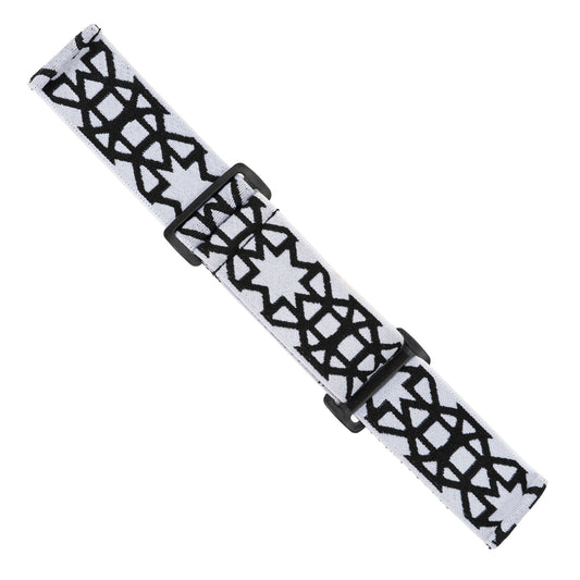 STRAP HORMESIS white Woven (black star)
